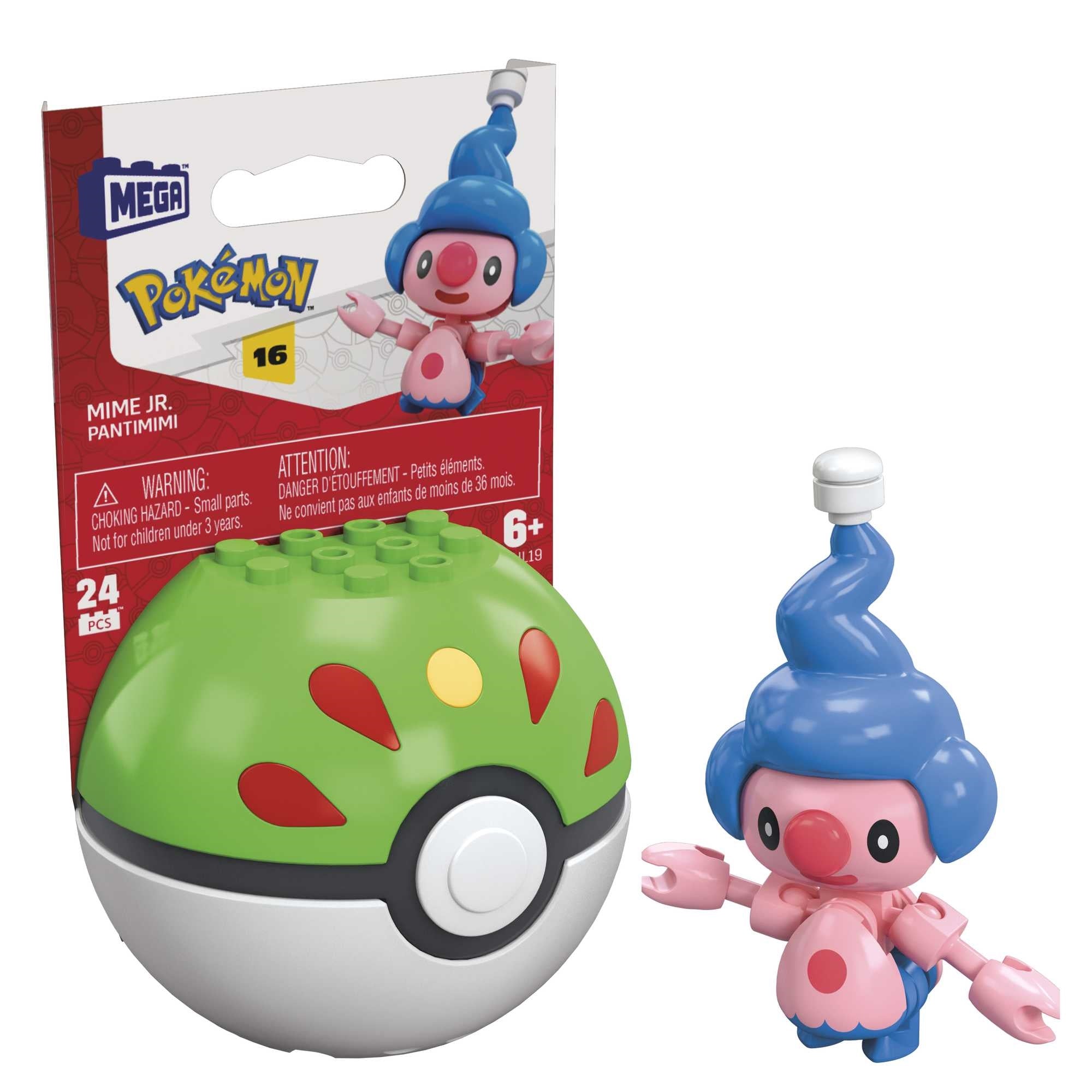 Mattel-Mega Construx™ Pokémon™ Poke Ball Assortment-HHL19-Mime Jr-Legacy Toys