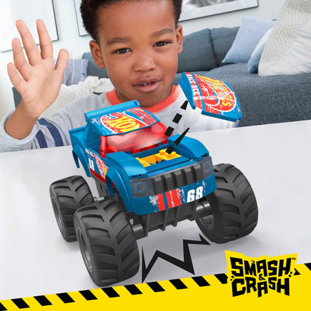 Mattel-MEGA - Hot Wheels Smash & Crash Race Ace Monster Truck-HMM49-Legacy Toys
