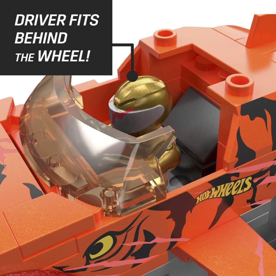 Mattel-MEGA Hot Wheels Smash n Crash Tiger Shark Chomp Coursmonster Truck-HKF88-Legacy Toys