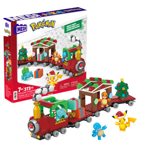 Mattel-MEGA Pokémon Holiday Train-HHP69-Legacy Toys