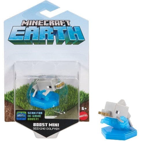 Mattel-Minecraft Earth Figure-GKT35-Seeking Dolphin-Legacy Toys
