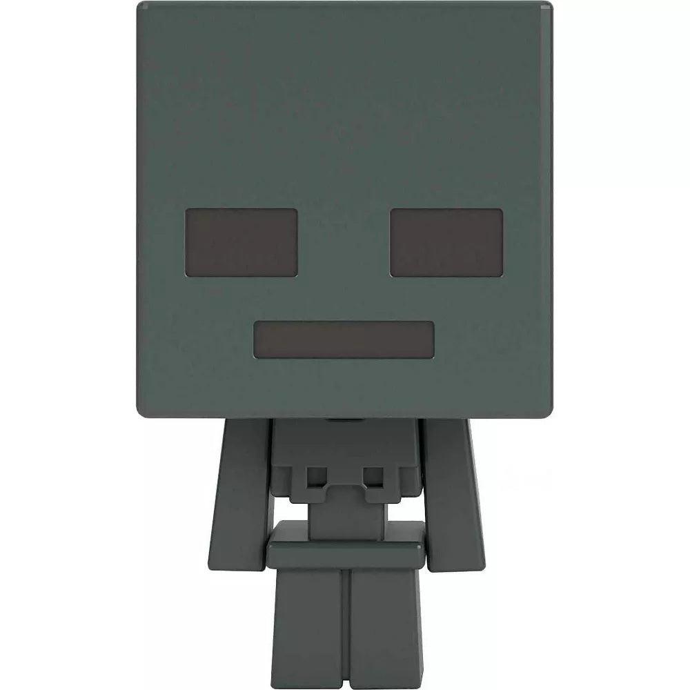 Mattel-MINECRAFT Mob Head Minis-HKR68-Wither Skeleton-Legacy Toys