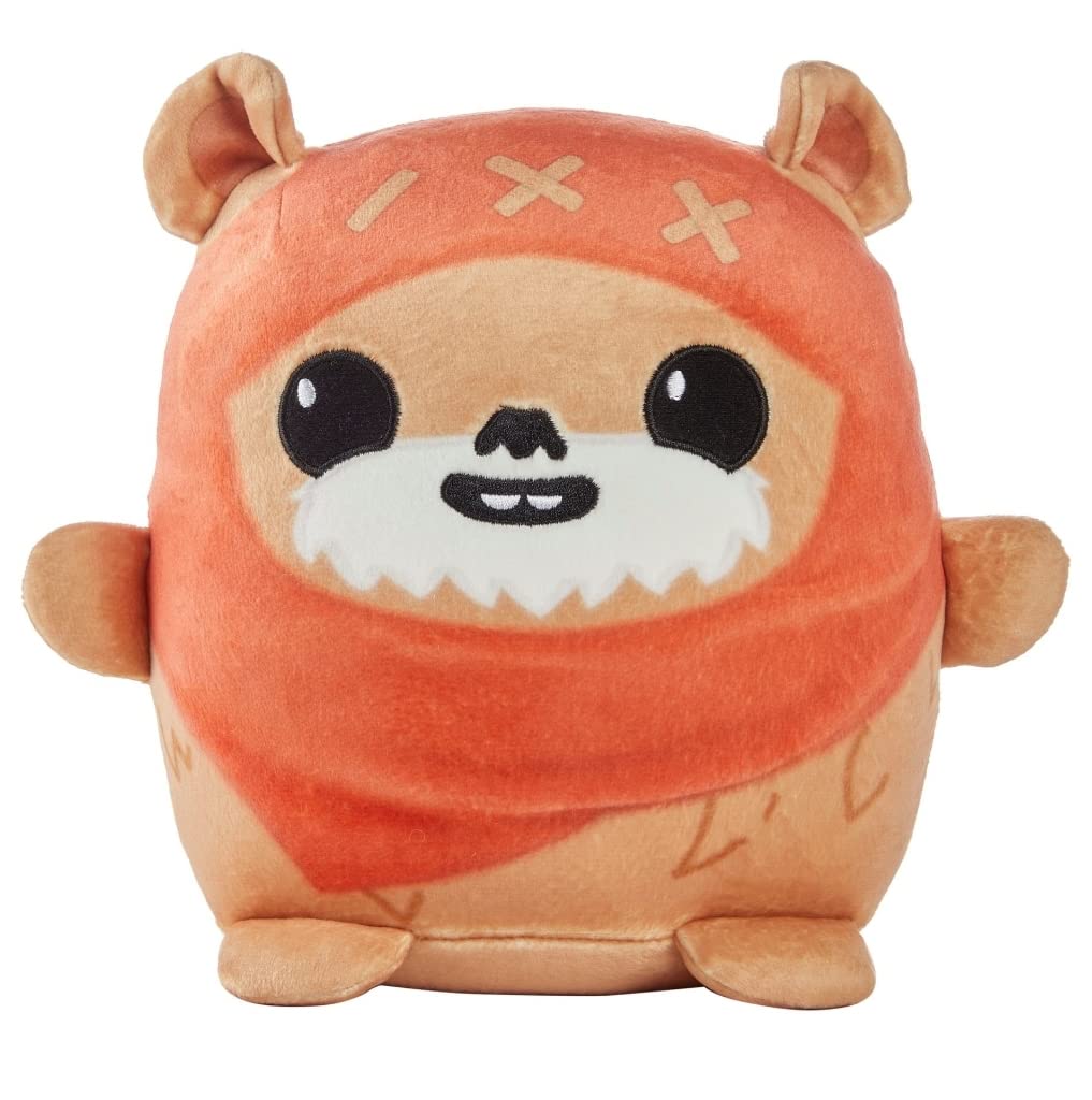 Mattel-Star Wars Cuutopia Plush Wicket, 10-In Soft Rounded Pillow Doll-HBW83-Legacy Toys