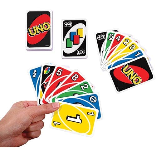 Mattel games Uno Nothin But Paper Family Card Game Multicolor