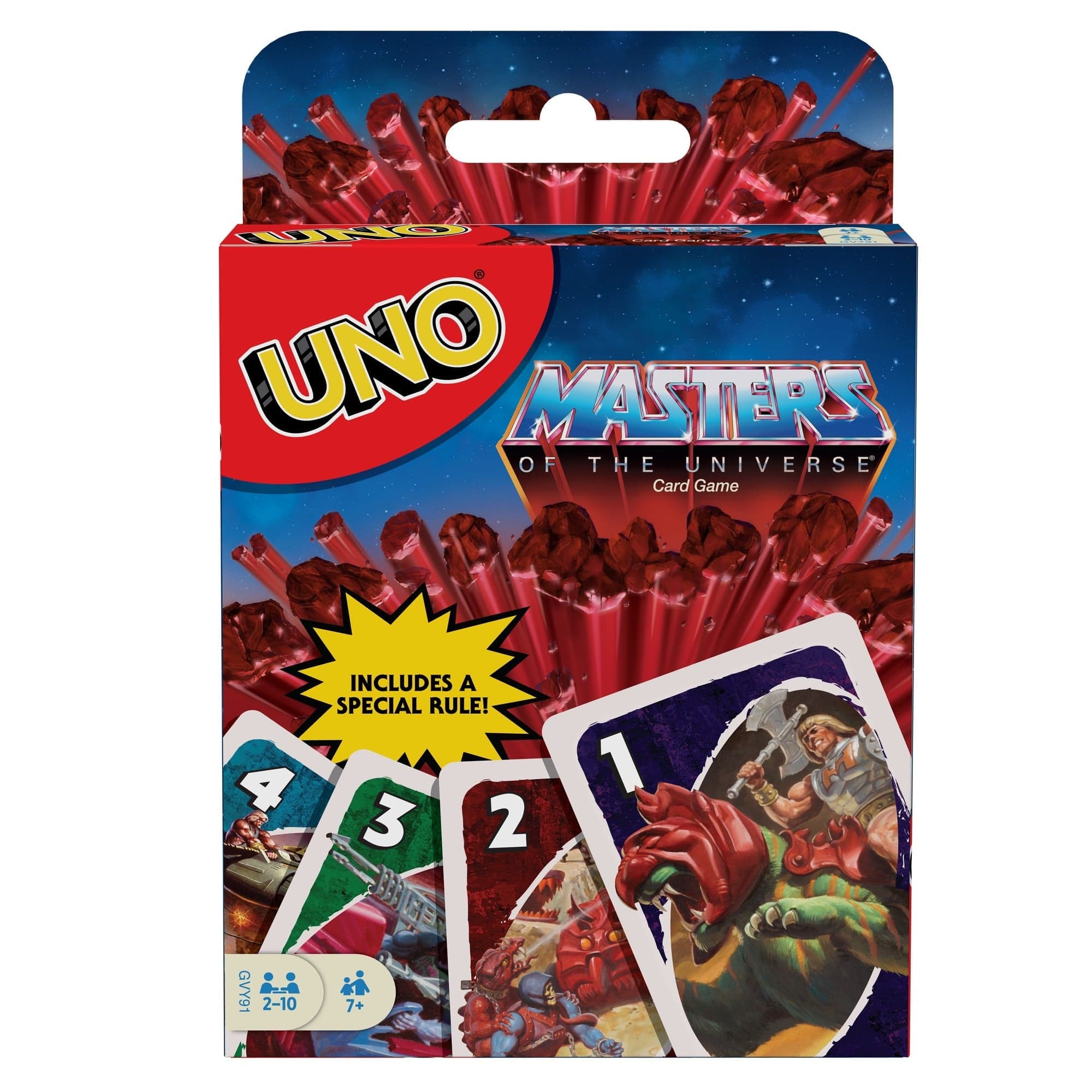 Mattel-UNO Card Game - Masters of the Universe-GVY91-Legacy Toys