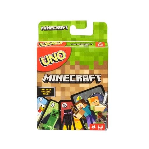 Mattel-UNO Card Game - Minecraft-FPD61-Legacy Toys