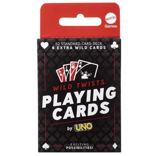 Mattel-Wild Twists Playing Cards by Uno-HJR19-Legacy Toys