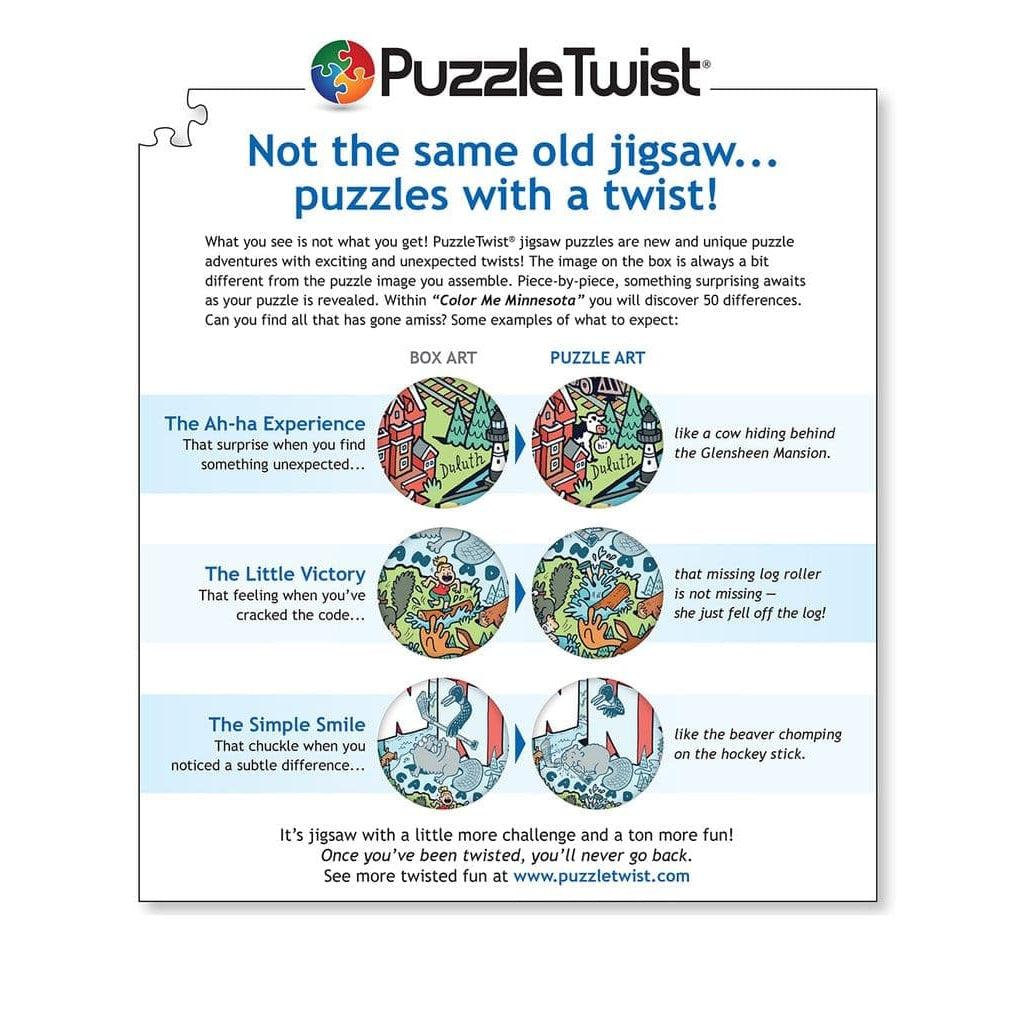 Maynards-Puzzle Twist - Color Me Minnesota - 1,000 Piece Puzzle-10155-Legacy Toys