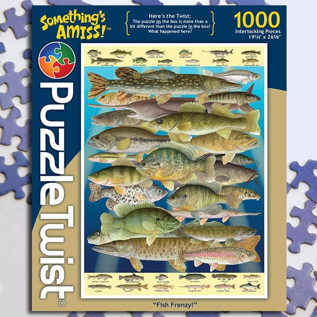 Maynards-Puzzle Twist - Fish Frenzy! - 1,000 Piece Puzzle-10114-Legacy Toys