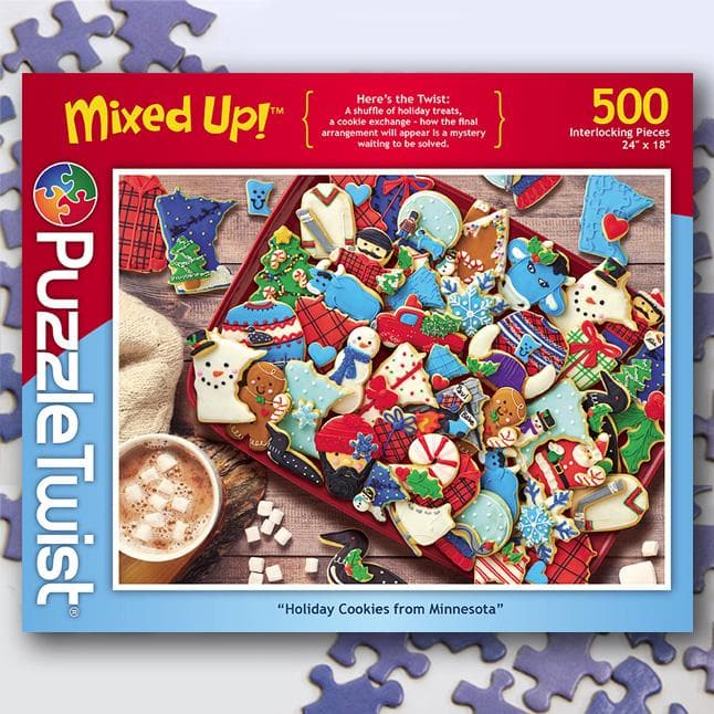 Maynards-Puzzle Twist - Holiday Cookies from Minnesota - 500 Piece Puzzle-10140-Legacy Toys