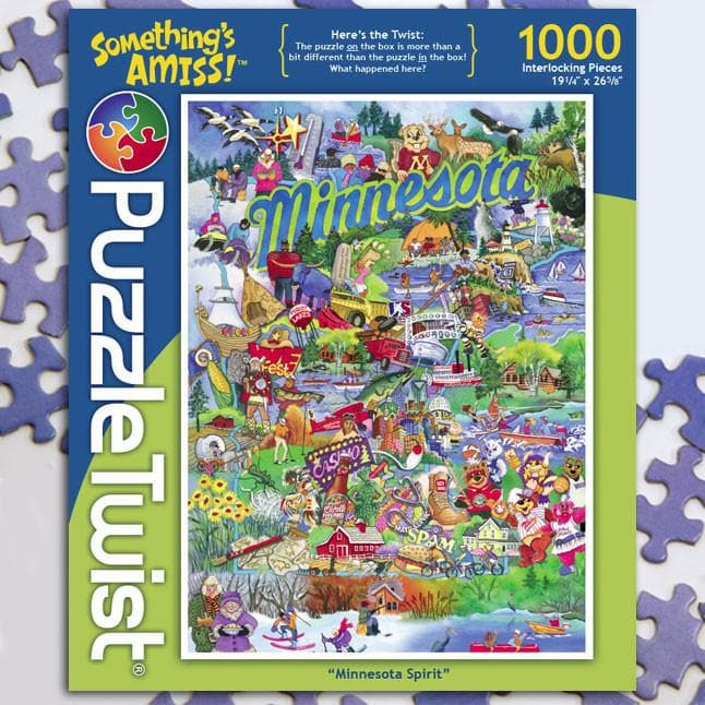 Maynards-Puzzle Twist - Minnesota Spirit - 1,000 Piece Puzzle-10112-Legacy Toys