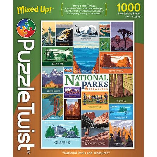 Maynards-Puzzle Twist - National Parks and Treasures - 1,000 Piece Puzzle-MA10606-Legacy Toys