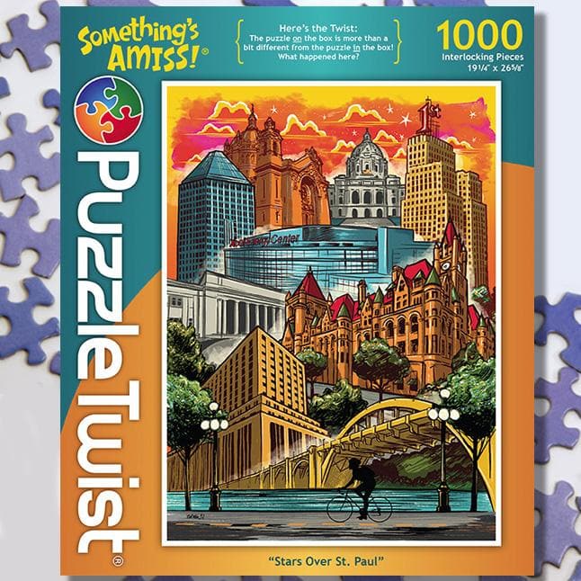 Maynards-Puzzle Twist - Stars Over St. Paul - 1,000 Piece-10149-Legacy Toys