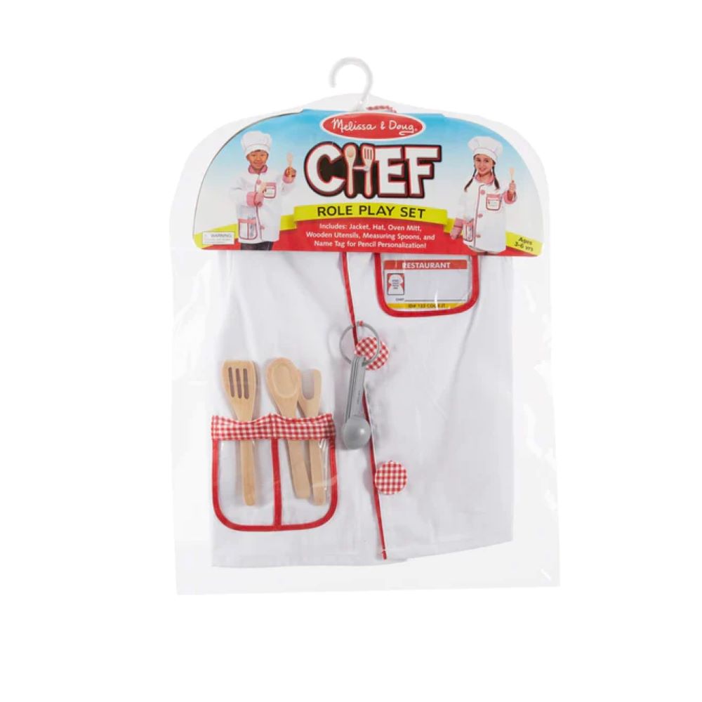 Melissa & Doug-Chef Role Play Dress-up Costume Set-4838-Legacy Toys