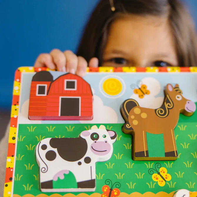 Melissa & Doug-Chunky Puzzle - Farm Animals-3723-Legacy Toys