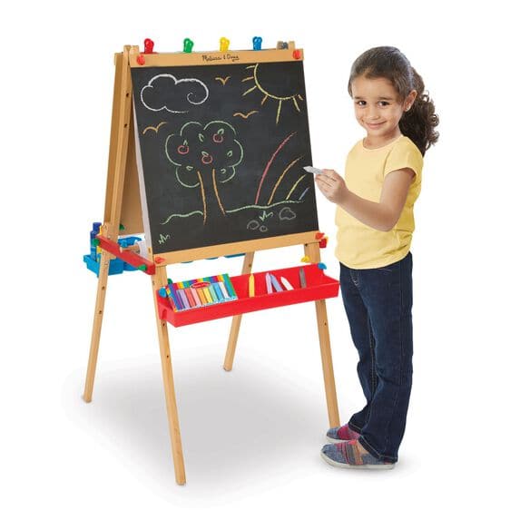 Melissa & Doug-Deluxe Wooden Standing Art Easel-1282-Legacy Toys