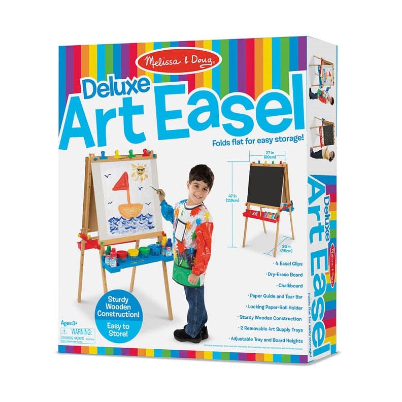 Melissa & Doug-Deluxe Wooden Standing Art Easel-1282-Legacy Toys