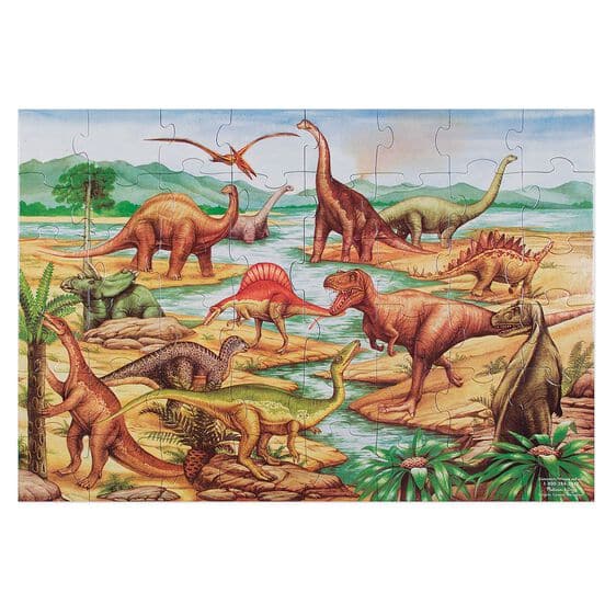 Melissa & Doug-Dinosaurs Floor Puzzle - 48 Pieces-0421-Legacy Toys