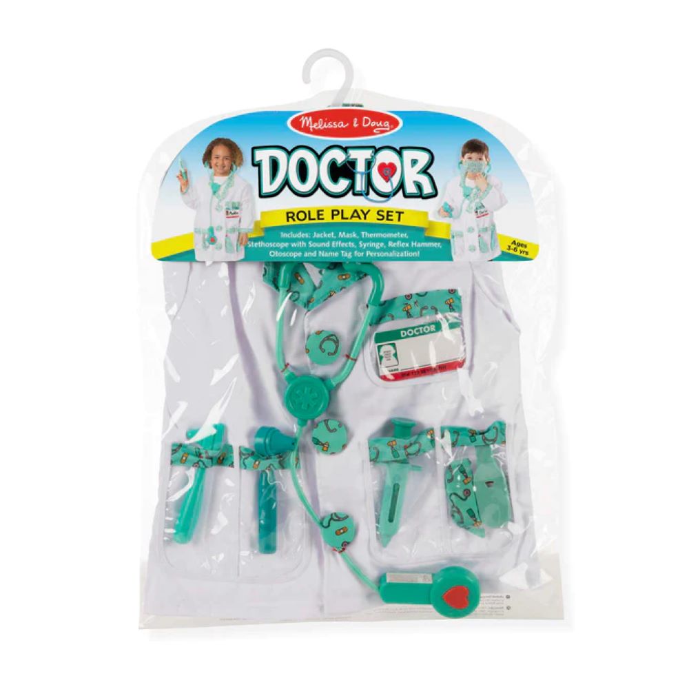 Melissa & Doug-Doctor Role Play Dress-up Costume Set-4839-Legacy Toys