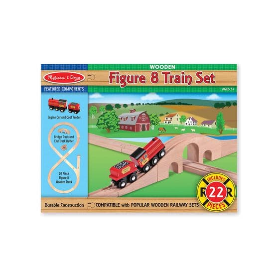 Melissa & Doug-Figure 8 Train Set-703-Legacy Toys