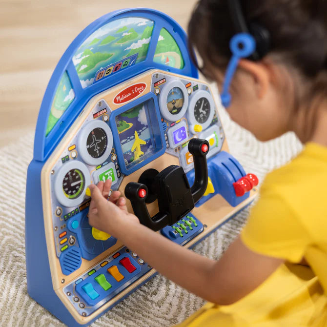 Melissa & Doug-Jet Pilot Interactive Dashboard-32300-Legacy Toys