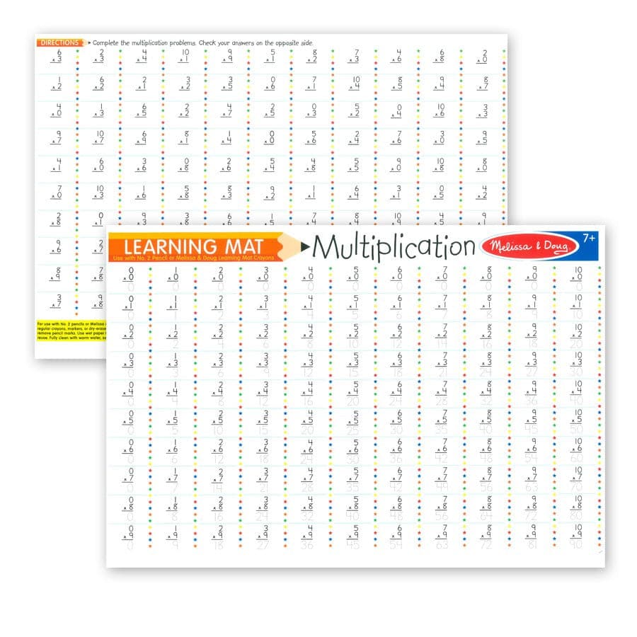 Melissa & Doug-Learning Mats-5008-Multiplication-Legacy Toys