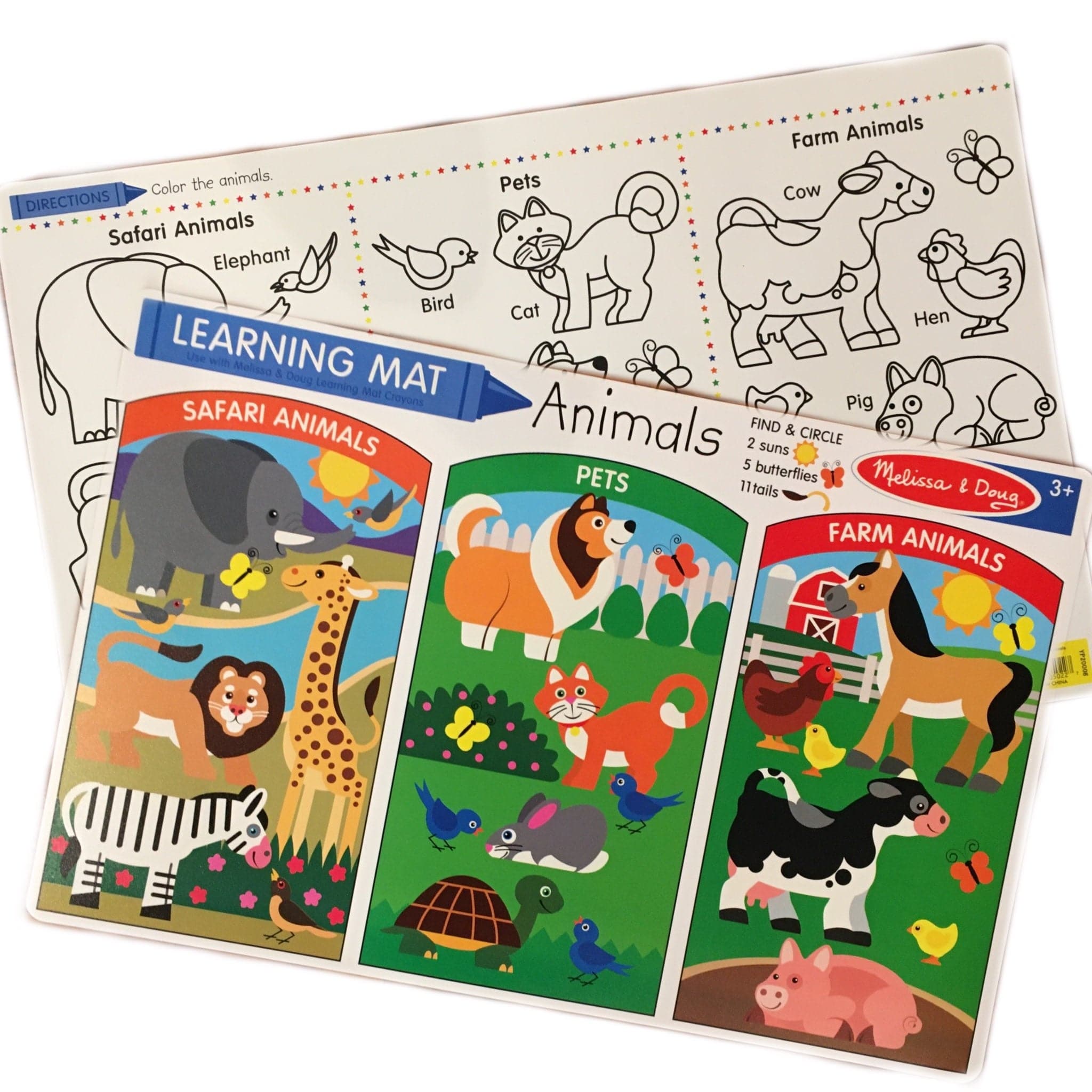 Melissa & Doug-Learning Mats - Animals-5022-Legacy Toys