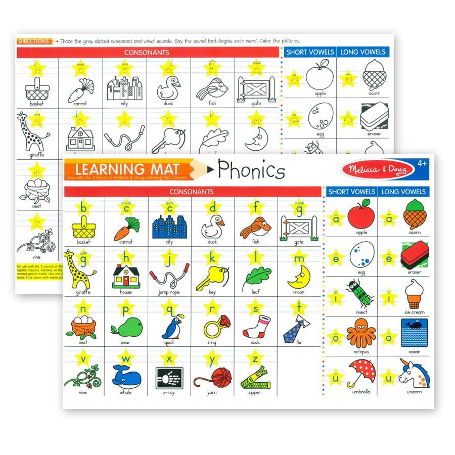 Melissa & Doug-Learning Mats-5005-Phonics-Legacy Toys