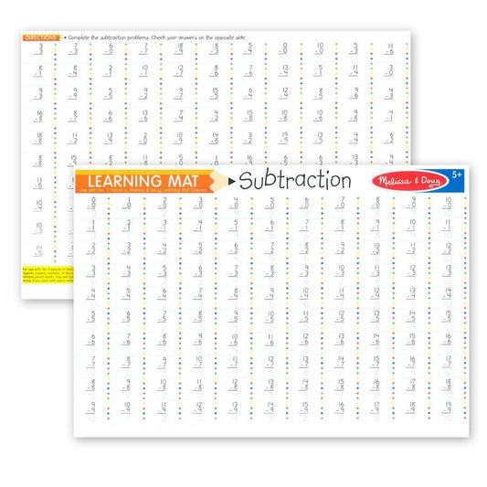 Melissa & Doug-Learning Mats-5007-Subtraction-Legacy Toys