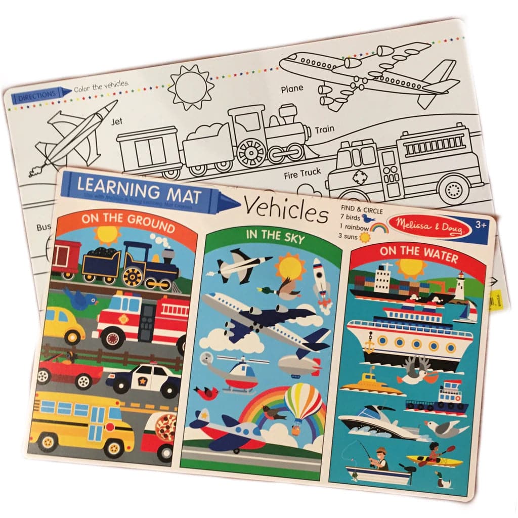 Melissa & Doug-Learning Mats - Vehicles-5021-Legacy Toys