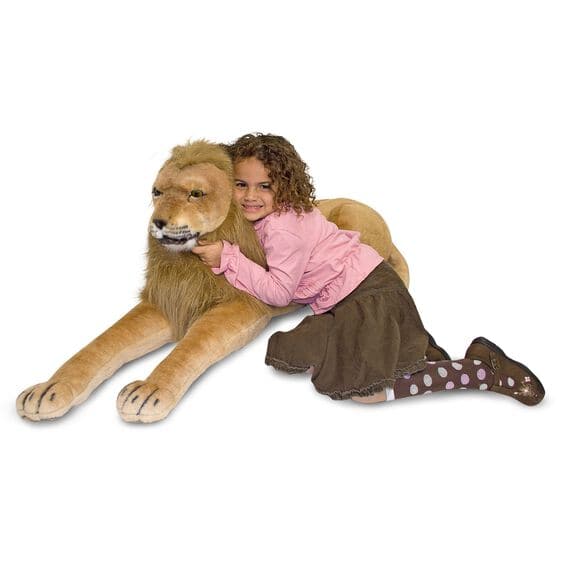 Melissa & Doug-Lion - Lifelike Animal Giant Plush-2102-Legacy Toys