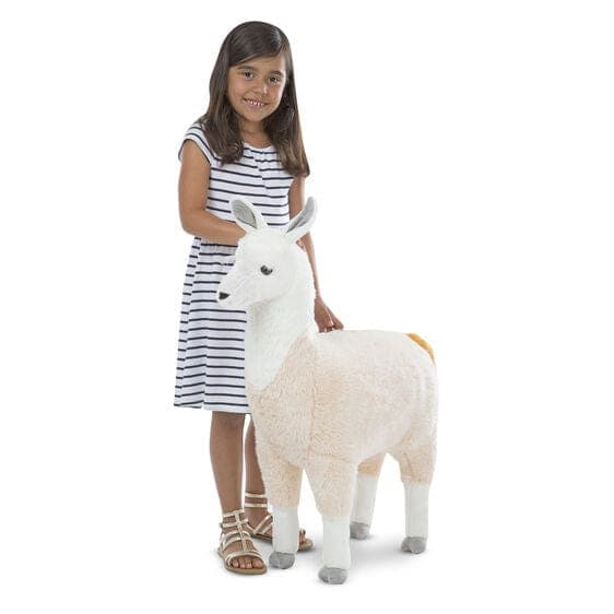Melissa & Doug-Llama - Lifelike Animal Giant Plush-8814-Legacy Toys