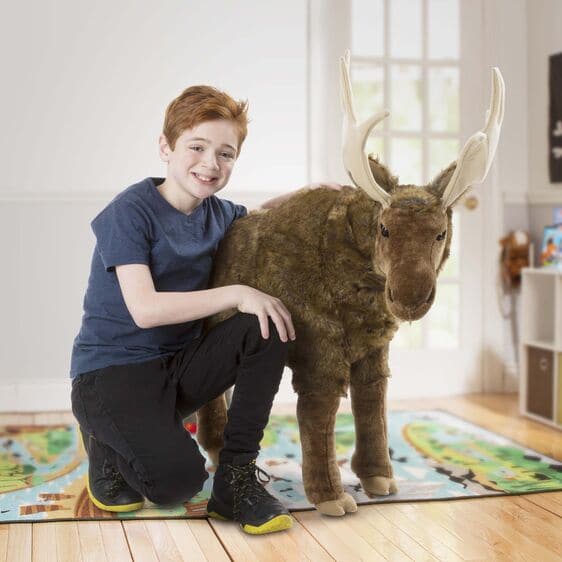 Melissa & Doug-Moose - Lifelike Animal Giant Plush-8815-Legacy Toys