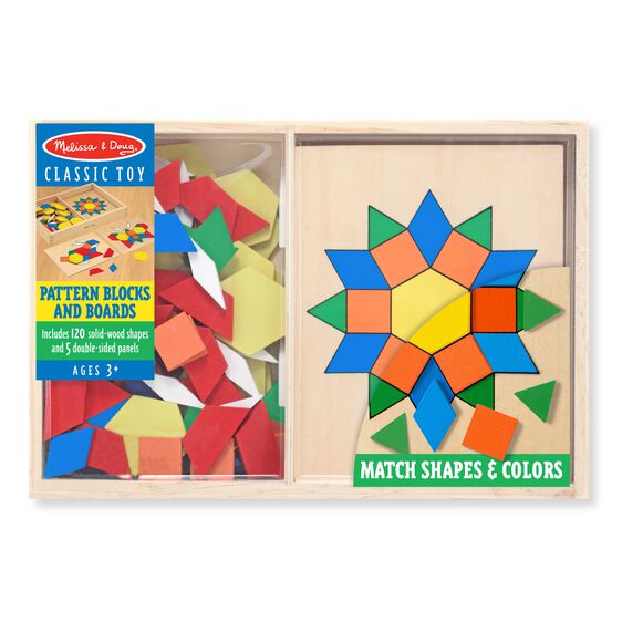 Melissa & Doug-Pattern Blocks & Boards-SX21132-Legacy Toys