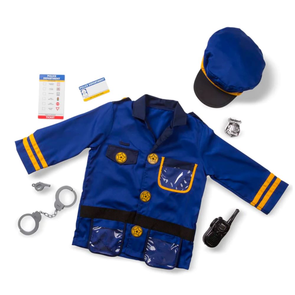 Melissa & Doug-Police Officer Role Play Dress-up Costume Set-4835-Legacy Toys