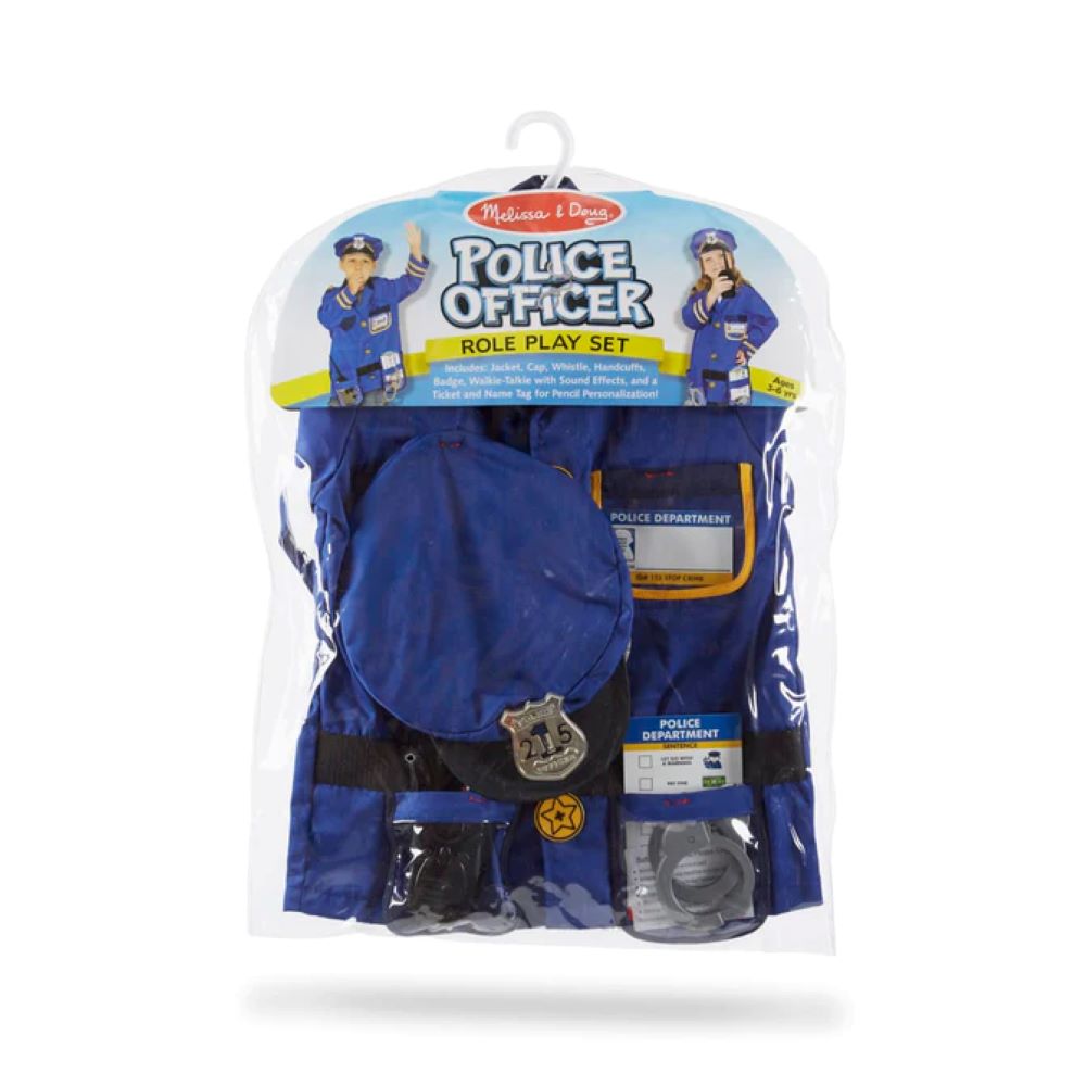 Melissa & Doug-Police Officer Role Play Dress-up Costume Set-4835-Legacy Toys