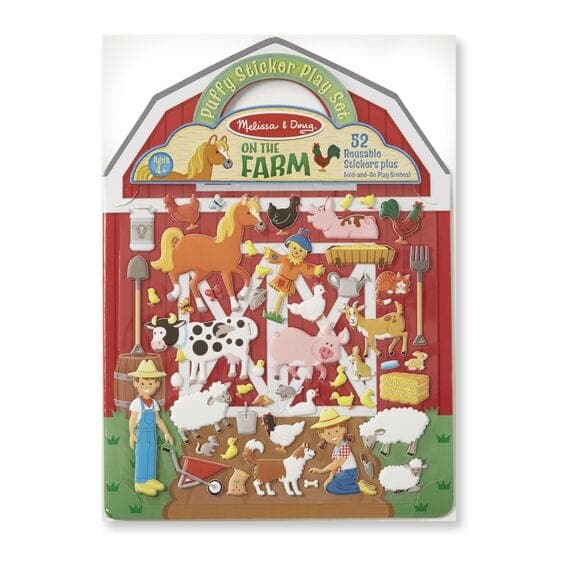Melissa & Doug-Reusable Puffy Sticker Play Set-50529-On the Farm-Legacy Toys