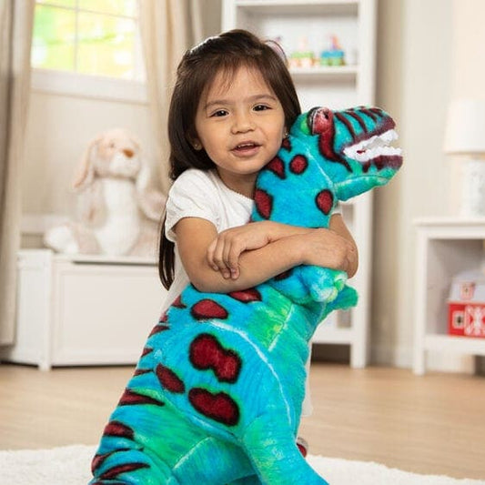 Melissa & Doug-T-Rex Dinosaur - Lifelike Animal Giant Plush-2149-Legacy Toys