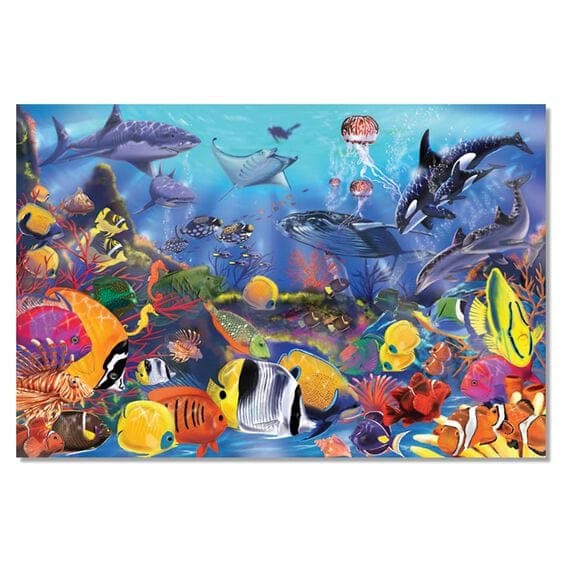 Melissa & Doug-Underwater Floor Puzzle - 48 Pieces-0427-Legacy Toys
