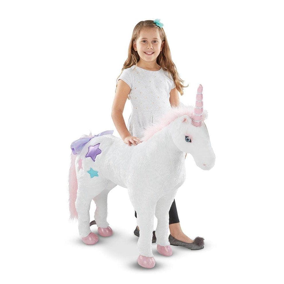 Melissa & Doug-Unicorn - Lifelike Animal Giant Plush-8801-Legacy Toys