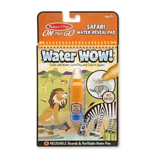Melissa & Doug-Water Wow! Water Reveal Pads-9441-Safari-Legacy Toys