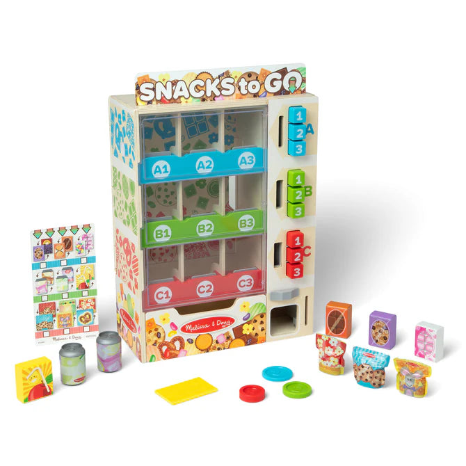 Melissa & Doug-Wooden Vending Machine Play Set-32400-Legacy Toys