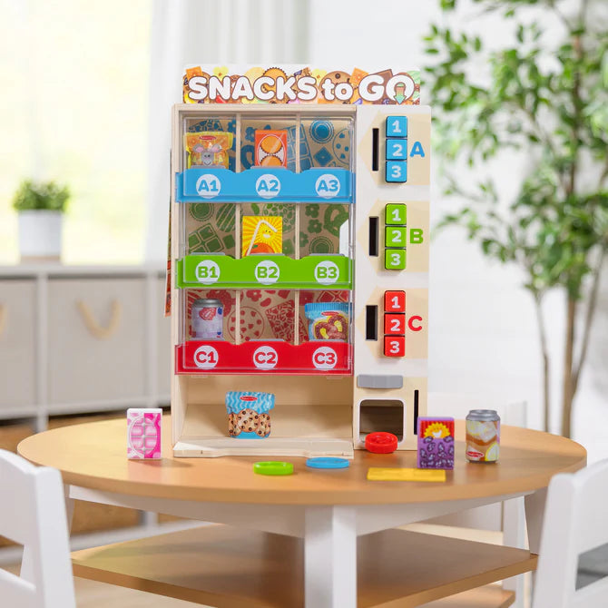 Melissa & Doug-Wooden Vending Machine Play Set-32400-Legacy Toys