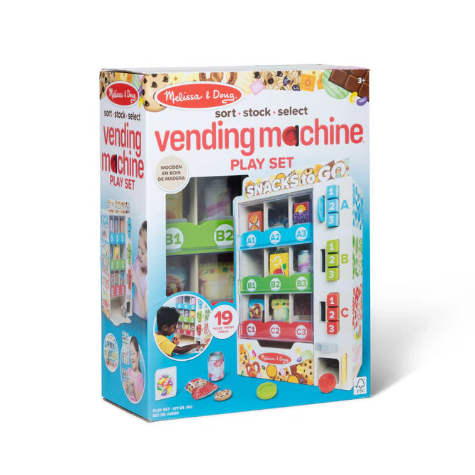 Melissa & Doug-Wooden Vending Machine Play Set-32400-Legacy Toys