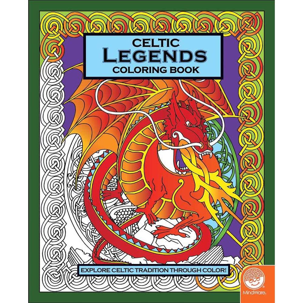 MindWare-Celtic Coloring Book - Legends-66008-Legacy Toys