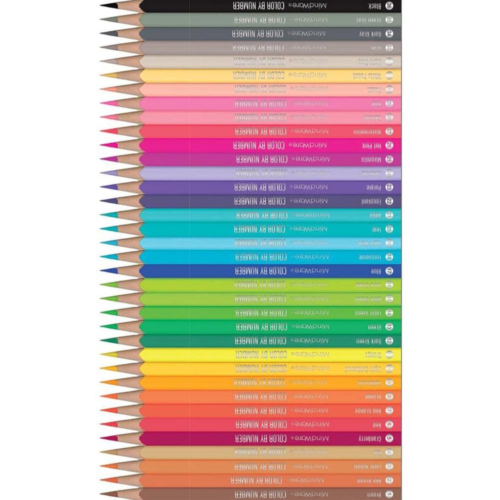 MindWare-Color By Number 36 Color Pencil Set-68539-Legacy Toys