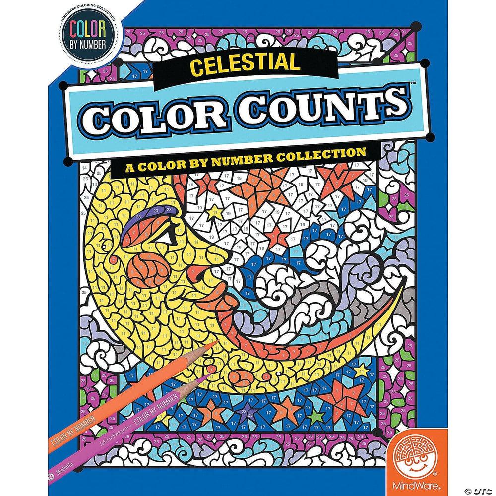 MindWare-Color By Number - Color Counts - Celestial-68533-Legacy Toys