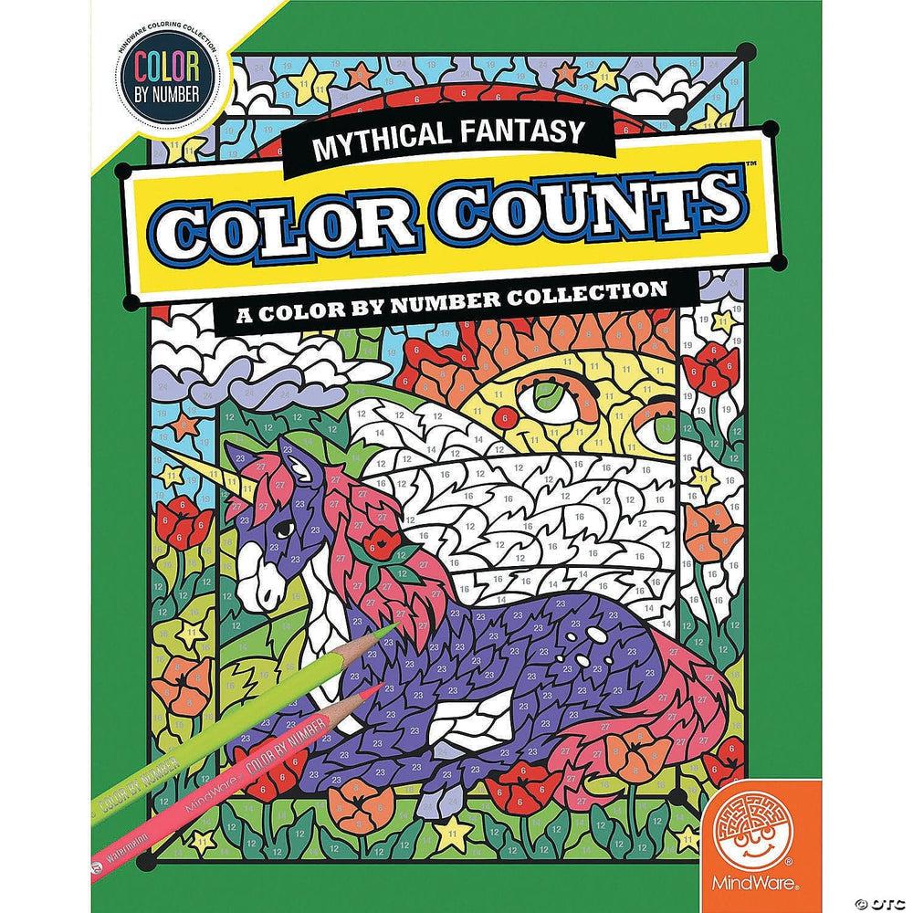 MindWare-Color By Number - Color Counts - Mythical Fantasy-13788356-Legacy Toys