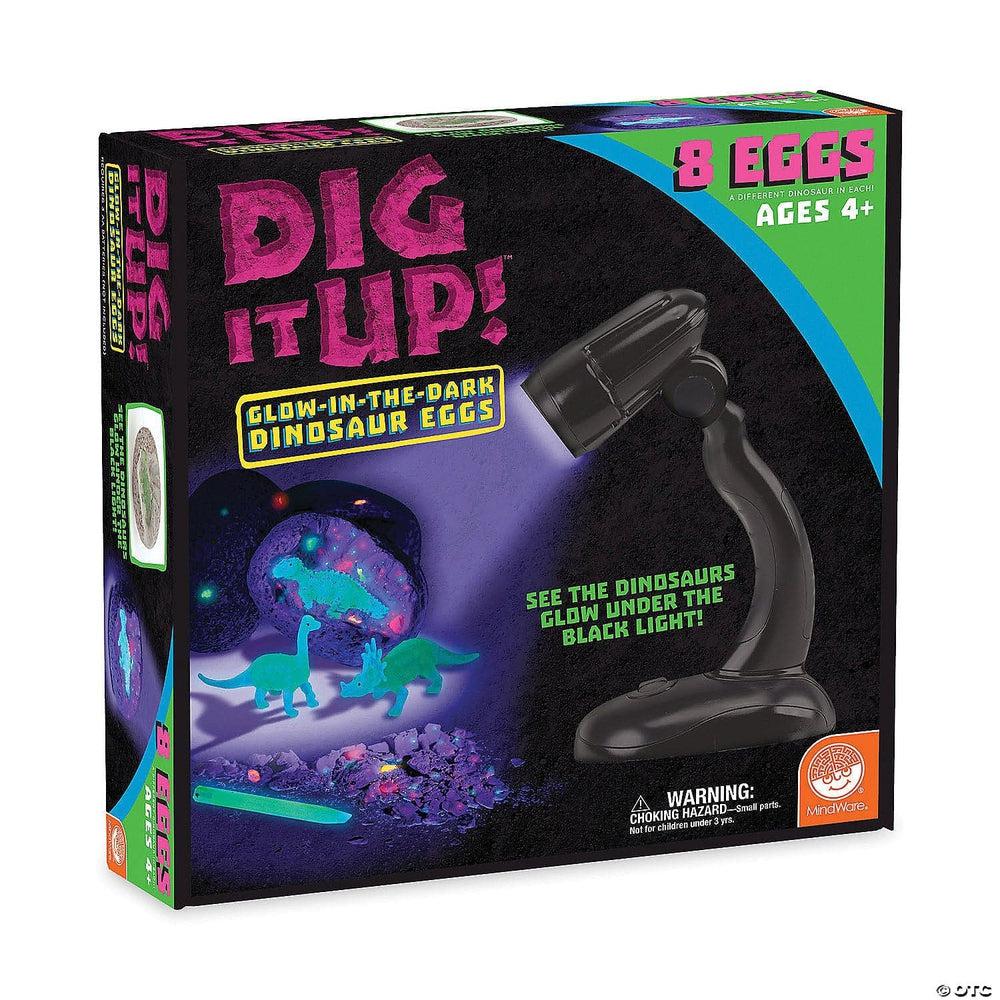 MindWare-Dig It Up! Glow In The Dark Dinosaur Eggs-14094382-Legacy Toys