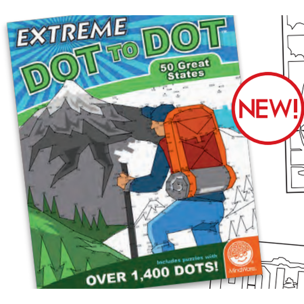 MindWare-Extreme Dot to Dot - 50 Great States-13991225-Legacy Toys